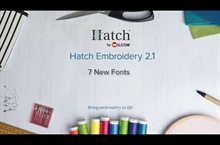 Read more about the article Hatch Embroidery 2.1 – 7 New Fonts
